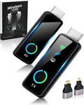2025 Wireless HDMI Transmitter and Receiver with LED Display, 4K Decode 1080P@60Hz Ultra FHD Video Output, 328ft/100M HDMI Extender 5G+2.4G for Video to Monitor from PC/Laptop/HDTV/Camera, Plug&Play