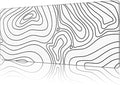 Mouse Pad Large Topographic Contour Map Non-Slip Game Desk Mat with Stitched Edge Laptop Keyboard Desk Pad for Work Home Gaming (35.4 x 15.7 Inches)