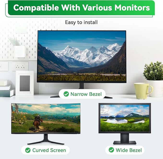 [2 Pack] Magnetic 27 Inch Computer Anti Blue Light Screen Protector for 16:9 Aspect Ratio Widescreen Monitor, Hanging Eye Protection Anti-Glare Light Screen Protector, Removable 27in Protective Film