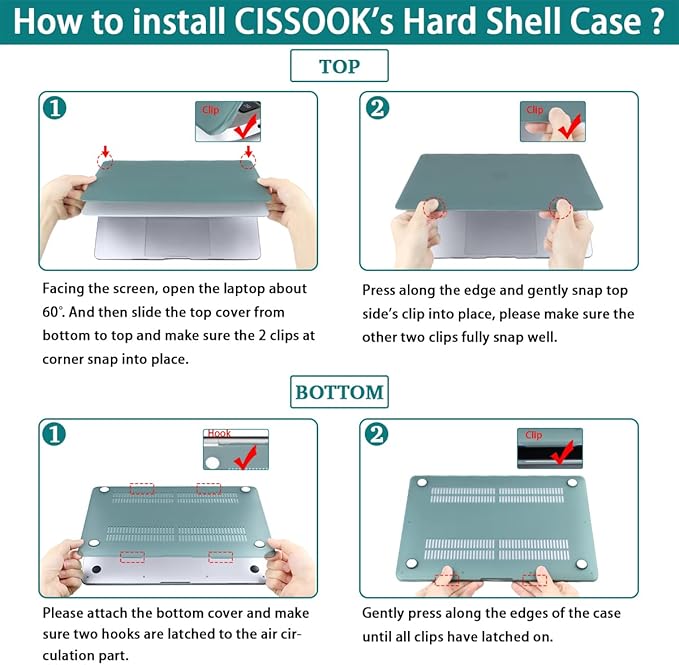 CISSOOK Palm for MacBook Pro 13 inch Case 2025-2020 Release M2 Chip A2338 M1 A2251 A2289 with Touch Bar, Tropical Hard Shell Case with Keyboard Cover for MacBook Pro 13, Tropical Palm Leaves