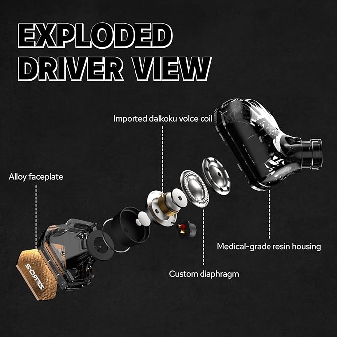Linsoul 7Hz x Crinacle Zero:2 in Ear Monitor, Updated 10mm Dynamic Driver IEM, Wired Earbuds Earphones, Gaming Earbuds, with OFC IEM Cable for Musician (Orange)