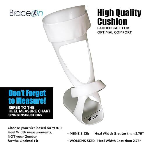 BraceOn AFO Swedish Foot Stabilizer, Drop Foot Brace for Women, AFO Brace and Foot Drop Brace, Womens, Left