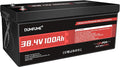 38.4V(36V) 100Ah LiFePO4 Lithium Golf Cart Battery,Built-in 200A BMS & 15000 Cycles,5kW Motor Support,High Energy Density,Maintenance-Free for Golf Carts/Utility Vehicles/RV Backup Power