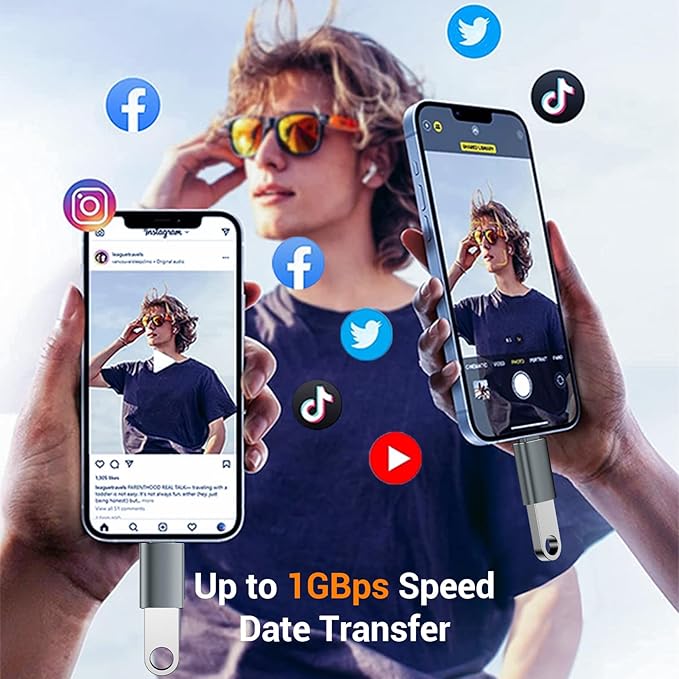 𝟒𝐏𝐚𝐜𝐤 𝐔𝐩𝐠𝐫𝐚𝐝𝐞𝐝 USB to USB C Adapter,USB C Male to USB 3.0 Female OTG Converter for iPhone 16 15 14 13 Plus Pro Max,Apple Watch,Airpods,S24 Ultra, Gender Changers OTG Adapters - Gray