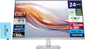 HP Series 5 524sh Monitor (Replaces M24h) 24" IPS FHD (1920x1080) 99% sRGB Display, Adjustable Tilt, Flicker Free, Anti-Glare, Low-Blue Light Filter, Black/Silver w/DKZ Hub USB Port Expander