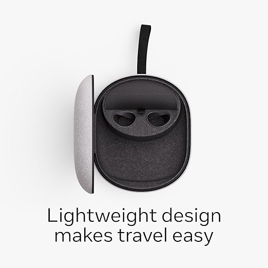 Meta Quest Compact Carrying Case — Works with Meta Quest 3/3S — Refreshed Compact Design — Fits Quest 3/3S, Touch Plus Controller, Active Straps, Charging Cable, and Adapter