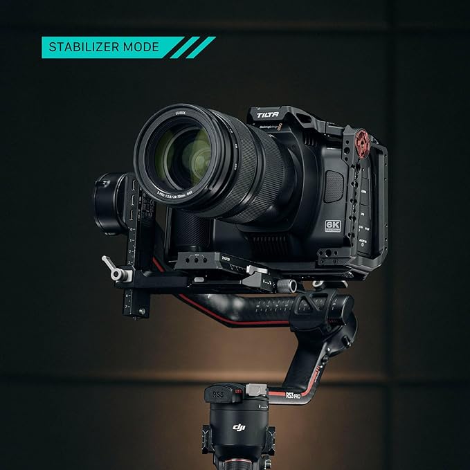 Tilta Advanced Kit for BMCC 6K | Includes Full Cage, Top Handle, Adv. Side Handle, Baseplate, and More | Compatible with Black Magic Design Cinema Camera 6K | Cold Shoe/Arri Rosette/NATO Rail
