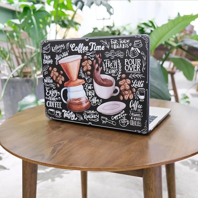 MEEgoodo Case for M4/M3/M2 MacBook Air 13.6 inch Case 2025 2024 2022, Fit Model A3240/A3113/A2681, Laptop Hard Shell with Keyboard Cover Compatible with MacBook Air 13 inch, Coffee