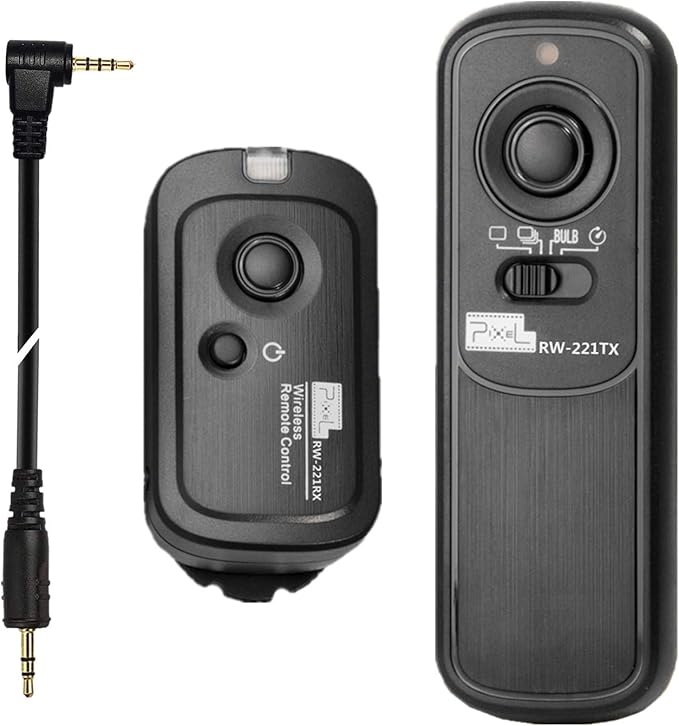 Pixel DSLR Wireless Shutter Release Remote Control L1 for Panasonic RM-L1AM S5 S1 G95 G91 G90 G9 G10 G70 GH3 GH4 GH5 GH6 GX7 G85 G81 FZ50K FZ100 FZ200 FZ1000 FZ2500 FZ2000 FZ330 FZ30GX7 Remote Shutter
