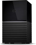 WD 44TB My Book Duo Desktop RAID External Hard Drive HDD, USB 3.1, With Password Protection and Auto Backup Software - WDBFBE0440JBK-NESN