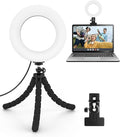 Video Conference Lighting Kit， Clip on Light Reading Lights， Ring Light, 360 ° Flexible Gooseneck Bed Night Light ，Computer Laptop Video Conferencing