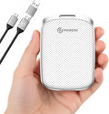 PHIXERO P5PLUS Portable SSD 256GB Up to 550MB/s, USB 3.2 Gen 2 External Solid State Drive，USB C to C&A for Smartphone，Tablet，PC，Labtop (White)