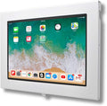 TABcare Locking Security Metal Case for Apple iPad 10 10.9" 2022, iPad 11" 2025 Tablet for Kiosk, POS, Store, Show Display (White)