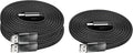 Statik MagStack USB to USB C Cable, Magnetic Anti Tangle Flat A to Type C Charger Fast Charging Cord, Magnetic Charging Cable, Compatible with iPhone 16 Pro Max, Galaxy S24 Ultra, 27W 3FT/1M, 3-Pack