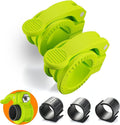 Narrow Barbell Clips 2.5cm Width for Olympic Bars, 0.9-1.18inch Adjustable Weight Clamps, Quick Release Locking Collars for Weightlifting