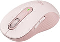 Logitech Wireless Mouse Signature M650- Small Hands, 2-Year Battery, Silent Clicks, Customizable Buttons, Bluetooth, PC/Mac/Chromebook - Rose, Right-Handed, Small-Medium