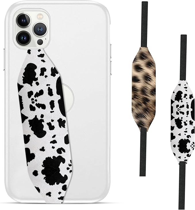 Phone Grip Strap - Pack of 2 Reversible Finger Holder for Phone Back, Customizable Anti-Slip Design, Wireless Charging Compatible Detachable Holder for iPhone - Its a Mood
