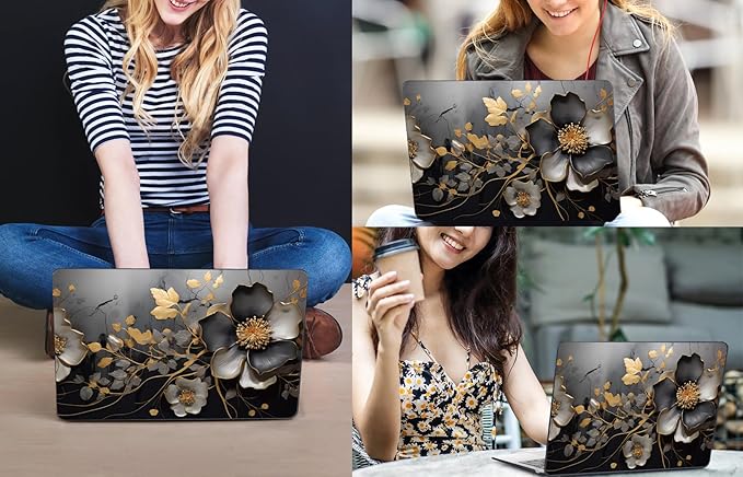 CISSOOK Compatible with MacBook Air 13.6 inch 2025 2024 2023 2022 Release M4 A3240 M3 A3113 A2681 M2, Floral Hard Shell Case Keyboard Skin Cover Screen Protector - Abstract Oil Painting