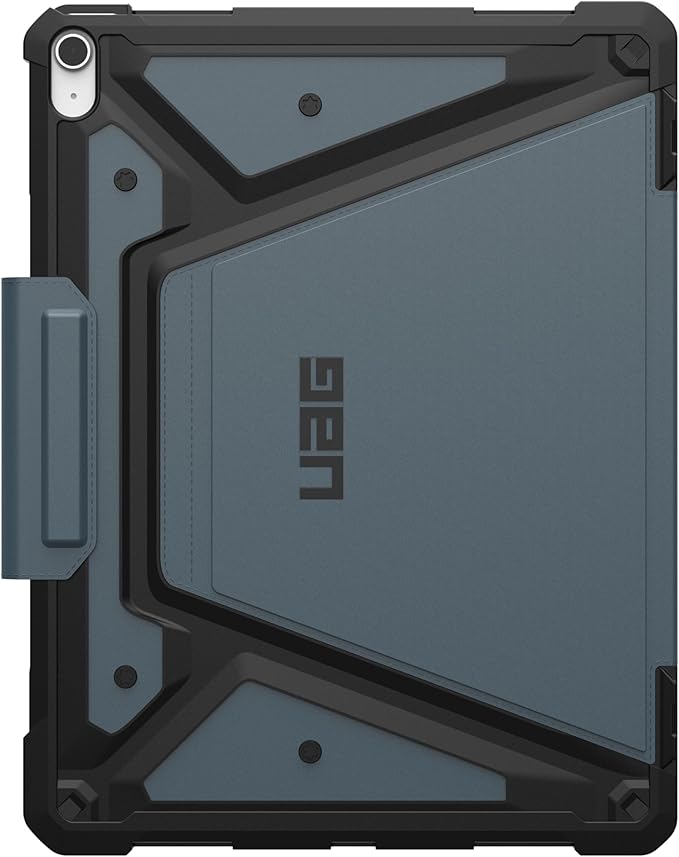 URBAN ARMOR GEAR UAG Designed for iPad Air 13" Case (1st/2nd Gen 2024-2025) M3 A3268 A3269 - Rugged Multi-Angle Viewing Folio Cover with Pencil Holder & Adjustable Stand, Metropolis SE Cloud Blue