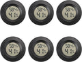Mini Hygrometer Digital Thermometer Humidity Meter 6 Pack Hygrometer Thermometers Indoor/Outdoor Humidity Monitor Reptile Thermometer for Humidors Greenhouse Garden Cellar Fahrenheit(℉)/ Celsius(℃)