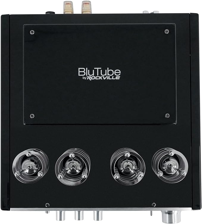 Rockville BluTube 70W Tube Amplifier Stereo Receiver, Bluetooth, EDR, Compact Design, Warm Sound, for Home Audio Enthusiasts