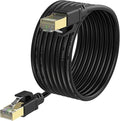 Cat8 Ethernet Cable, Internet Network Cord, 40Gbps 2000Mhz LAN Wires, High Speed SSTP LAN Cables with Gold Plated RJ45 Connector for Router, Modem, Gaming, Xbox (300ft)