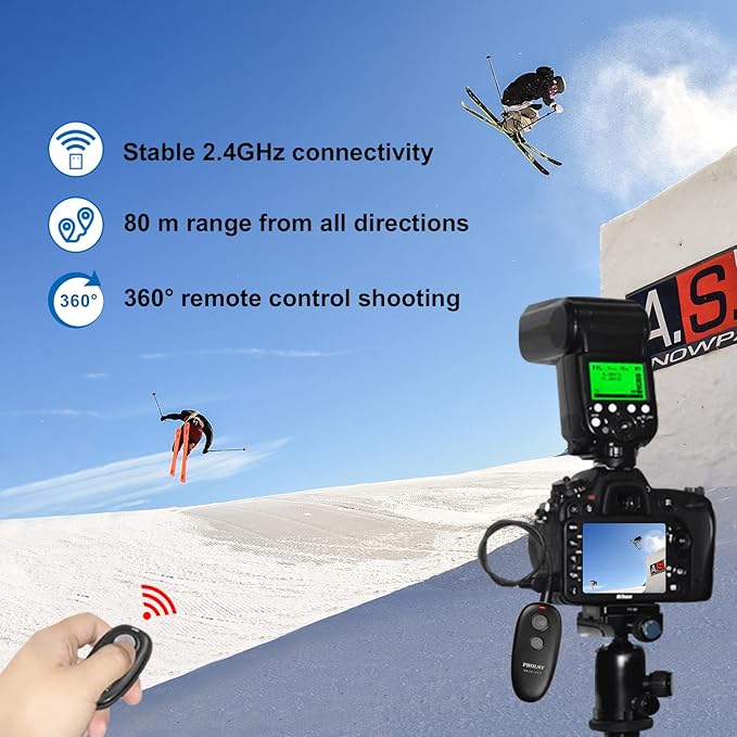 PHOLSY Camera Remote Shutter Release P6 Wireless Remote Control for Panasonic Lumix S5 S1 G95 G91 G90 FZ10002 G9 GH5 GH6 G85 G81 GX8 GX7 GH4 GH3 FZ2500 FZ2000 FZ1000 FZ300 FZ200 DMW-RSL1 RS2
