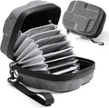 K&F Concept 10 in 1 Lens Filter Case, Hard Shell Camera Filter Pouch Up to 95mm with Hand Strap, Waterproof Camera Lens Filter Storage Wallet for ND UV CPL Filter Pouch