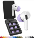 Foam Masters Ultra-Premium Memory Foam Ear Tips for AirPods Pro 1st & 2nd Gen | 3 Pairs | Black Magic Ver 6.0 | Secure | Comfort | Better Noise Cancel | Replacement Buds – Lilac Purple, Assorted S/M/L