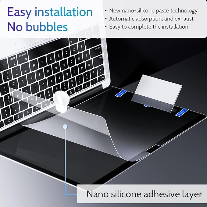 3-Pack Anti Blue Light Screen Protector for MacBook Air 15 Inch(2023-2025, M2 M3 M4)-A2941 A3114 A3241, 15.3" Mac Laptop Glare Filter Uv Blocker Shield Cover Eye Protection Film