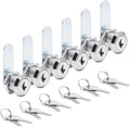 Uenhoy 6 Pack Cam Locks, Keyed Alike - 3/4" (20mm) Set for Drawers, Mailbox, Tool Box, RV, File Cabinet Locks with Keys
