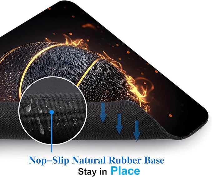 Blue Glitter Butterfly Mouse Pads for Desk, Portable Wireless Computer Mouse pad Small Design with Women, Non-Slip Rubber Base Laptop Mousepad 9.5" x 7.9" Smooth Surface for Office & Travel