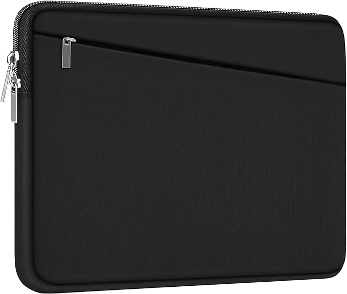 15 Inch Laptop Sleeve, Durable Computer Carrying Bag Protective Case Cover Briefcase Handbag with Front Pocket, Slim Laptop Case Cover for 15.4 Inch HP, Dell, Lenovo, Asus, Notebook, Black