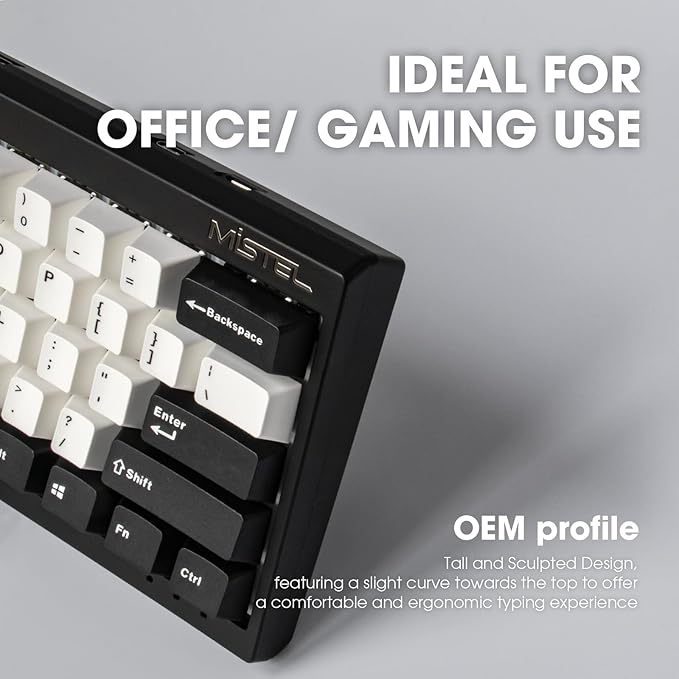 MD600 V3 RGB ORCA TKL Ergonomic Mechanical Keyboard, Cherry MX, Split Layout, PBT DoubleShot Keycap, Windows OS Compatible (Red)
