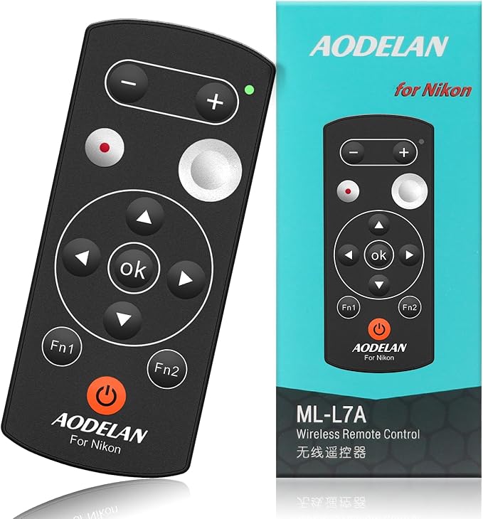 AODELAN Camera Wireless Shutter Release Remote Control for Nikon COOLPIX P1000 P950 B600 A1000 Z50 Z30 Z fc, Replaces Nikon ML-L7