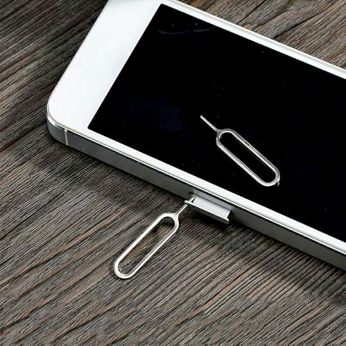 4 Pcs SIM Card Removal Openning Tool Tray Eject Pins Needle Opener Ejector Compatible with All iPhone Apple iPad HTC Samsung Galaxy Cell Phone Smartphone Watchchain Link Remover (Style A)