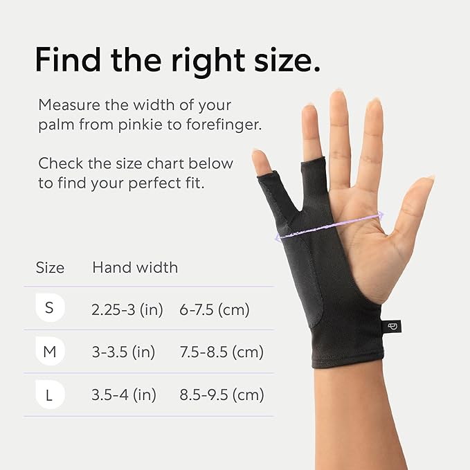 Paperlike Drawing Glove for iPad - Artist Glove for Drawing on Tablets (Right and Left Hand; 3 Sizes: S, M, L)