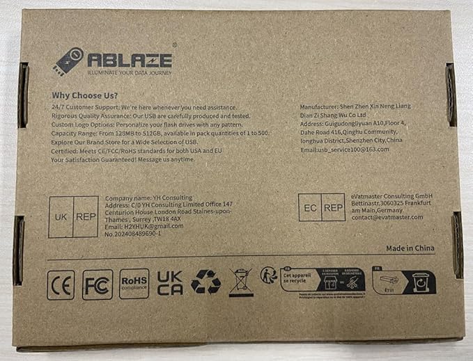 ABLAZE 16GB Flash Drive 10 Pack, USB 2.0 Memory Stick with Lanyards Swivel Thumb Drives Bulk 16GB Pendrive U Disk for Data Storage (Mixcolors)
