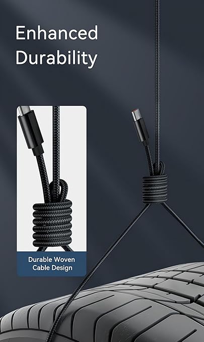 Woven USB-A to USB-C Cable (1ft) for Apple iPhone 16 Pro Max MFi Certified USB to Type C CarPlay Car Charger Cord for iPhone 16 Pro 16 Plus 16 iPhone 15 Pro Max 15 Pro 15 Plus 15 iPad Pro M4 (Black)