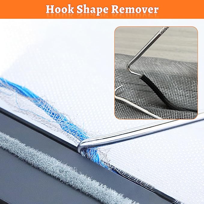 Screen Repair Tool,Window Roller,Spline Installer,6 in 1 Window Installation Tool,Screen Mouse Spline Roller for Installing & Replacing Window Patio Sliding Door (6 in 1)