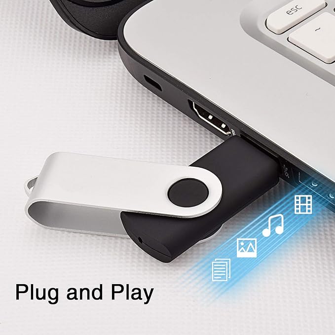 KOOTION 10 X 8GB USB Flash Drive 8g Flash Drive Thumb Drive Memory Stick Pen Drive Keychain Design Black