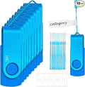 USB Drive 16GB USB 2.0 Flash Drive 10 Pack Nicepicten Pendrive Swivel Thumb Zip Jump Flash Drives USB Memory Stick Thumbdrive Flashdrive Ideal for Home Office Shared Data Storage Blue 16GB