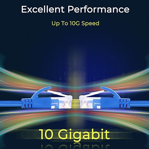 Rapink Patch Cables Cat6a 2ft (24 Pack) Slim, Cat6a Ethernet Patch Cable 10G Support, Snagless Cat 6 Patch Cable for Patch Panel to Switch, Flexiable Cat 6a Ethernet Cable with Gold Plated