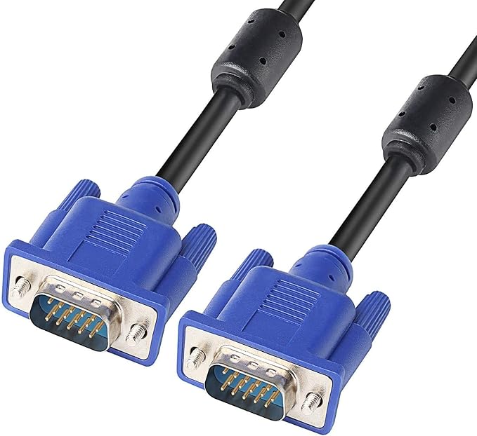 PASOW VGA to VGA Monitor Cable HD15 Male to Male for TV Computer Projector (15 Feet)