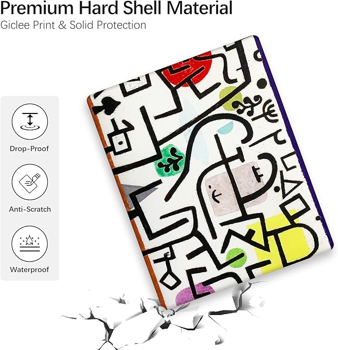 Berkin Arts for MacBook Air 15 inch Case 2025 2024 2023 Release M4 A3241 M3 A3114 M2 A2941 with Keyboard Cover & Screen Protector Naive Art (Picture of A Journey by Paul Klee)