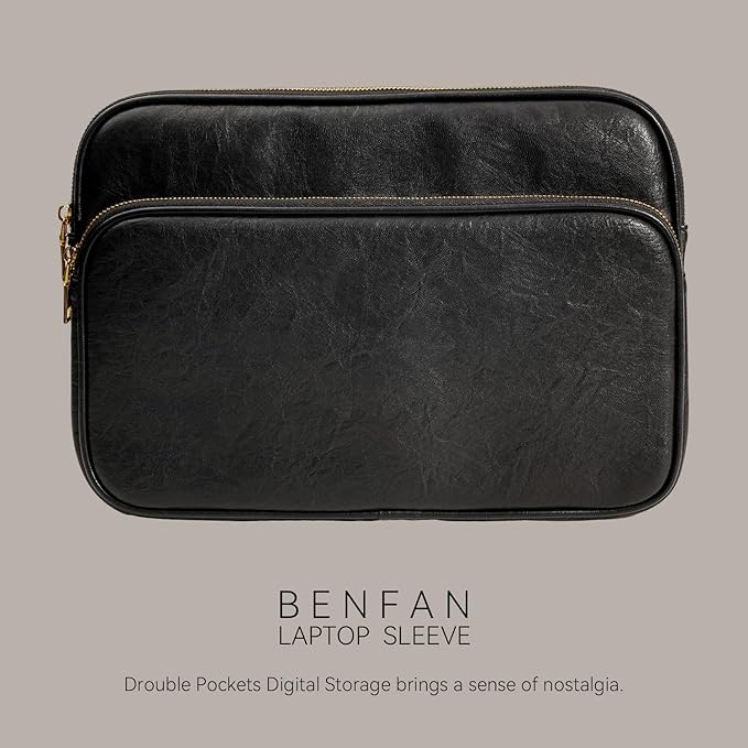 Laptop Sleeve Bag 13 Inch Compatible with 2024 MacBook Air 13 M3 M2 M1, New MacBook Pro 13 M2 M1, Dell XPS 13 Color Black