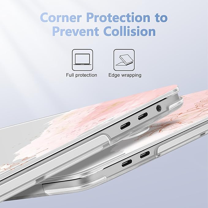 for MacBook Pro 16 inch Case 2019 2020 Release Model A2141, Plastic Hard Shell Cover with Keyboard Cover for MacBook Pro 16 inch with Touch Bar & Touch ID - Watercolor Floral