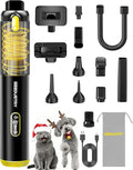 SEEDUSTRY Handheld Vacuum Cleaner Cordless, Mini Car Vacuum/Portable Pet Grooming Vacuum Cleaner, 3 Suction Modes-Up to 18000pa, 6 Blow & Suck & Deflate & Inflate Nozzles for Car, Pet, Office, Home