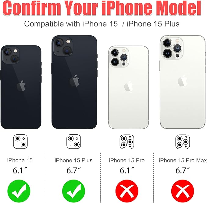 AGVEE 3+3 6 Pack for iPhone 15/15 Plus Camera Lens Protector, Bling Diamond & Bling Glitter Metal Ring 9H Tempered HD Glass Camera Protector Cover Film, Bling-Silver