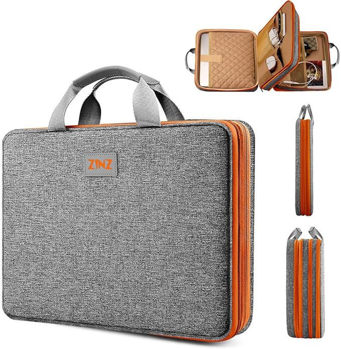 ZINZ Slim Expandable Laptop Case 15.6 Inch Sleeve Upgraded Protective Durable Recycled Carrying Case Compatible with MacBook 15" & 16" and Most 15" 15.6" 16" Notebook,D01G02